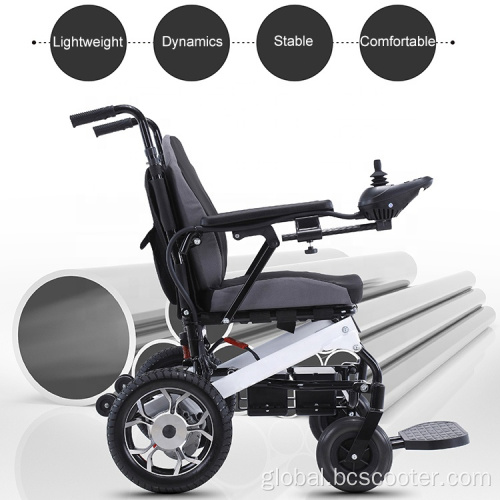 Aluminum Electric Wheelchairs Aluminum Alloy 24V12Ah Battery remote control WheelChair Manufactory